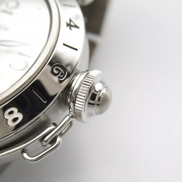 CARTIER Pasha C Meridian Wrist Watch W31078M7 Auto Stainless Steel Used unisex